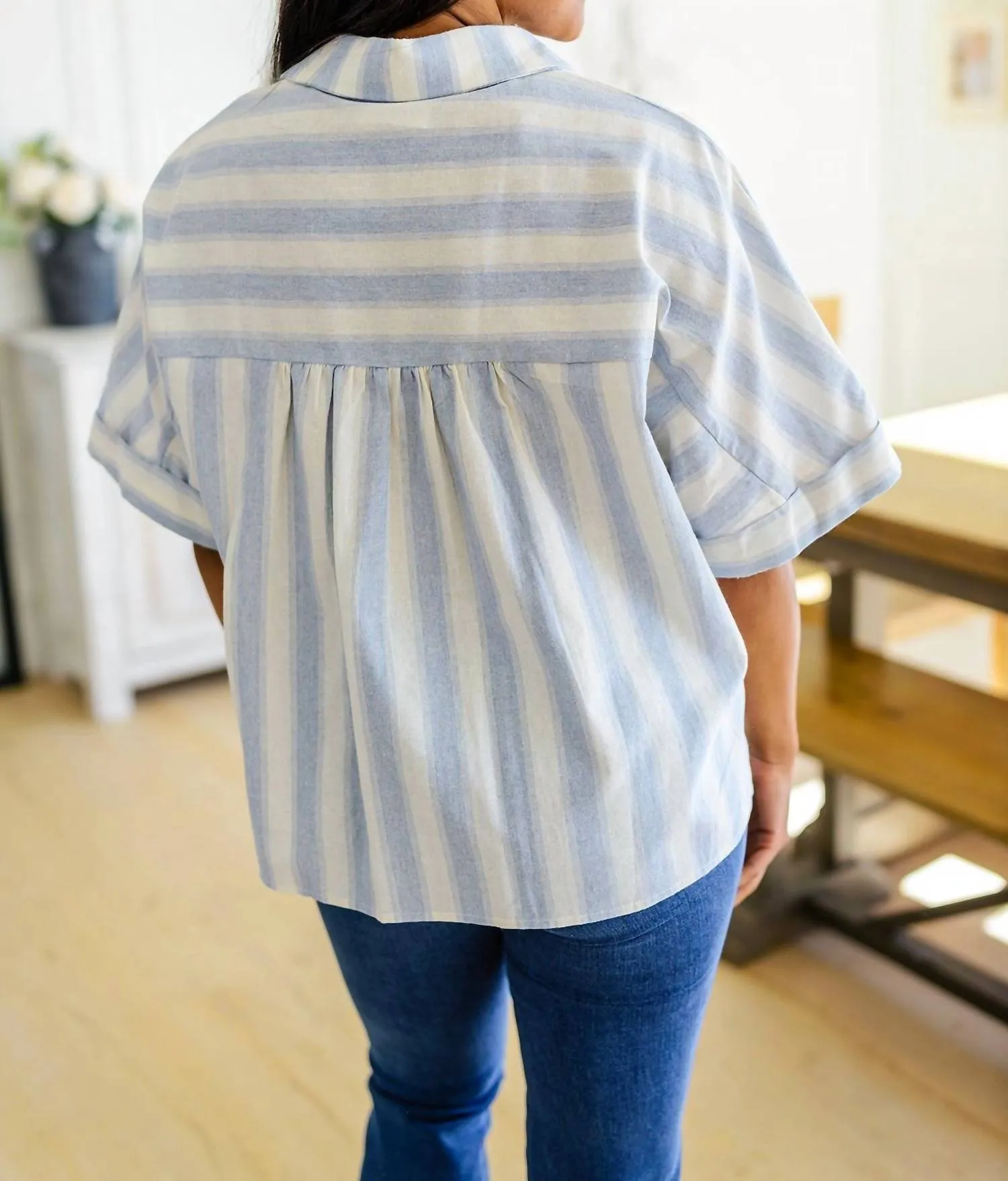 Andree By Unit - Tailored to Relax Striped Button Down