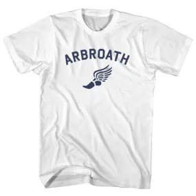 Arbroath Running Track Winged Foot Womens Cotton Junior Cut T-Shirt