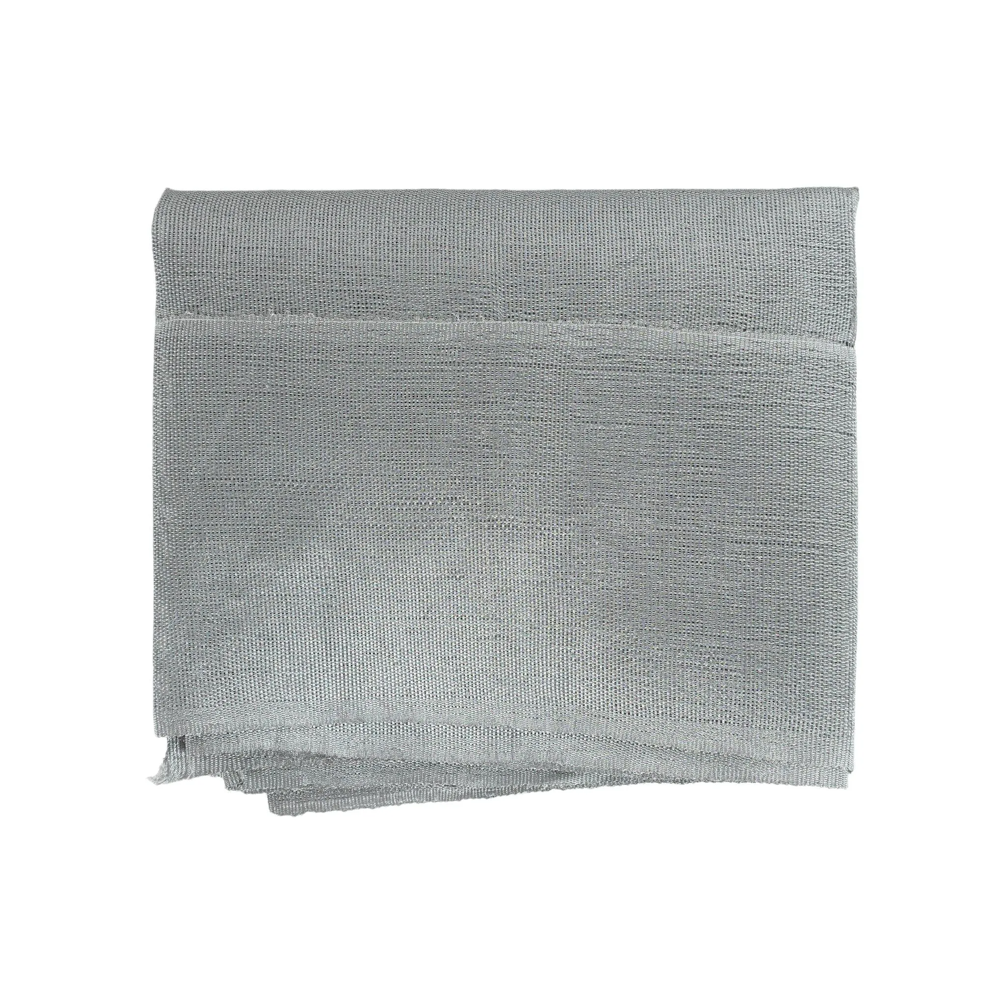 Aso Oke Gele - Headwear - Metallic Sliver