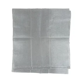 Aso Oke Gele - Headwear - Metallic Sliver