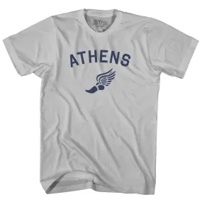 Athens Running Track Winged Foot Adult Cotton T-shirt