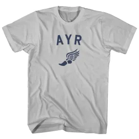 Ayr Running Track Winged Foot Adult Cotton T-shirt