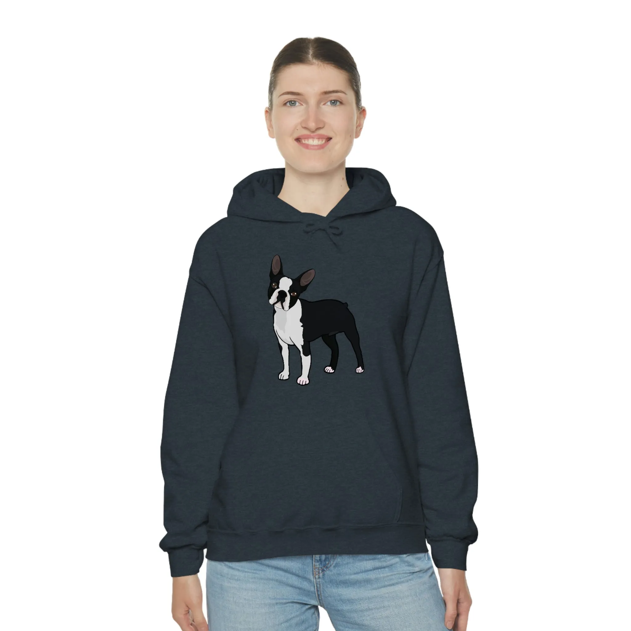 Boston Terrier Unisex Heavy Blend™ Hooded Sweatshirt, S - 5XL, 12 Colors, Cotton/Polyester, FREE Shipping, Made in USA!!