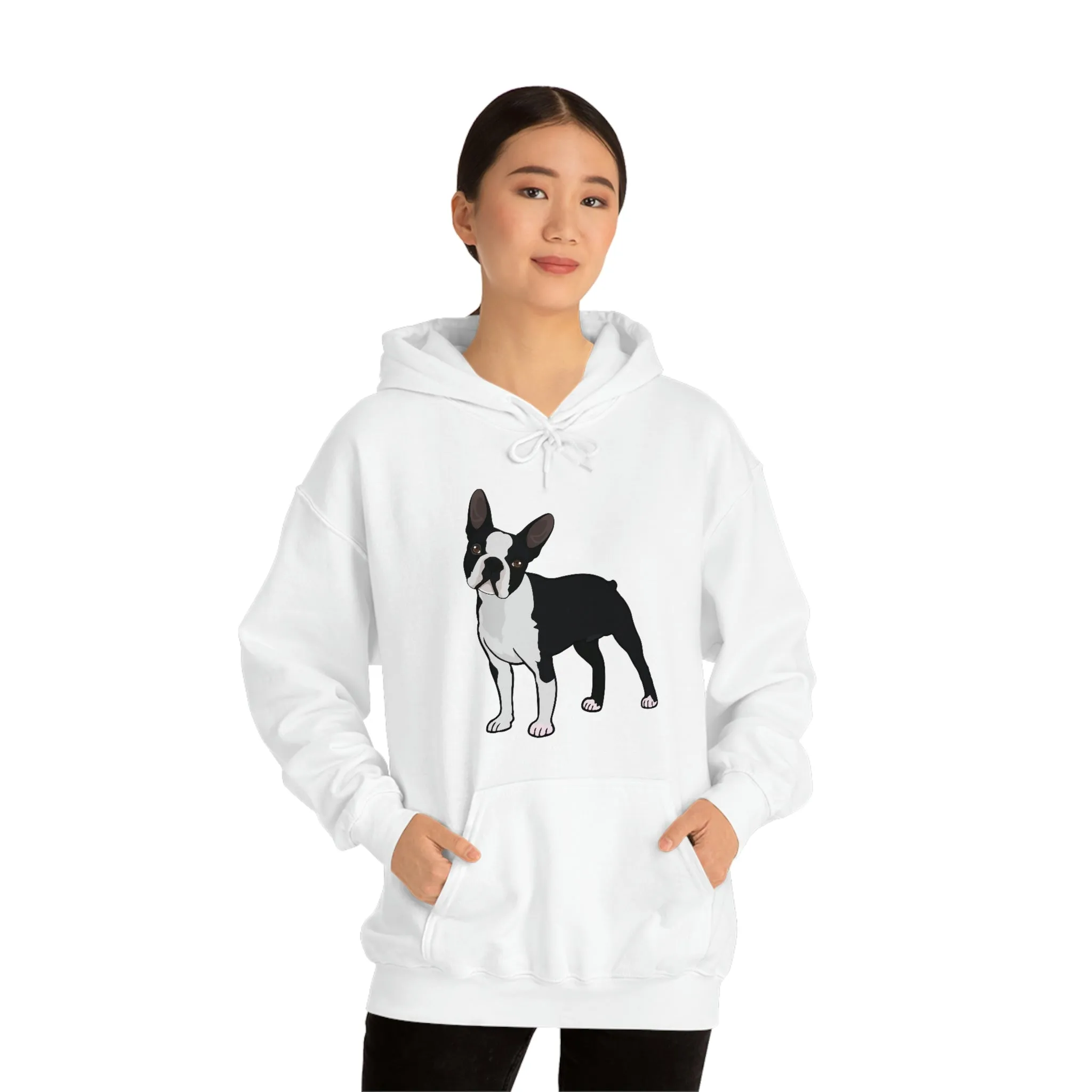 Boston Terrier Unisex Heavy Blend™ Hooded Sweatshirt, S - 5XL, 12 Colors, Cotton/Polyester, FREE Shipping, Made in USA!!