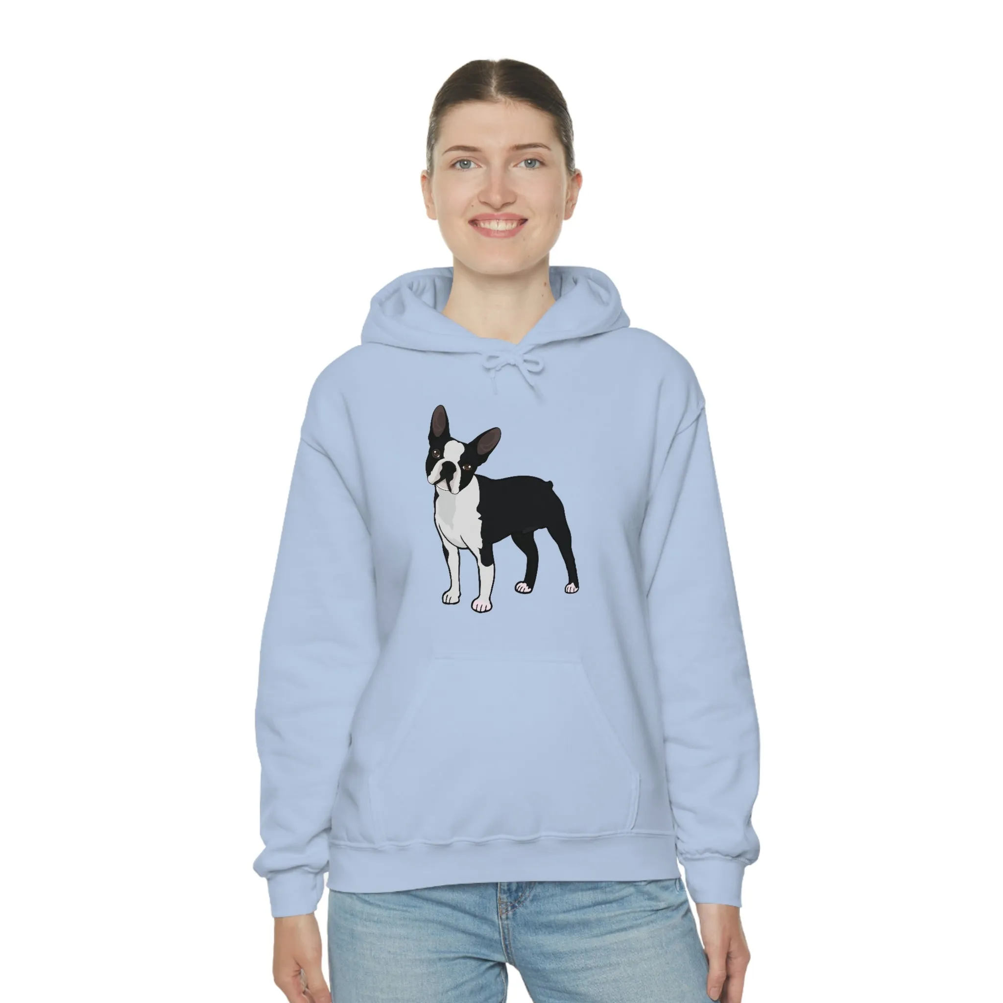 Boston Terrier Unisex Heavy Blend™ Hooded Sweatshirt, S - 5XL, 12 Colors, Cotton/Polyester, FREE Shipping, Made in USA!!