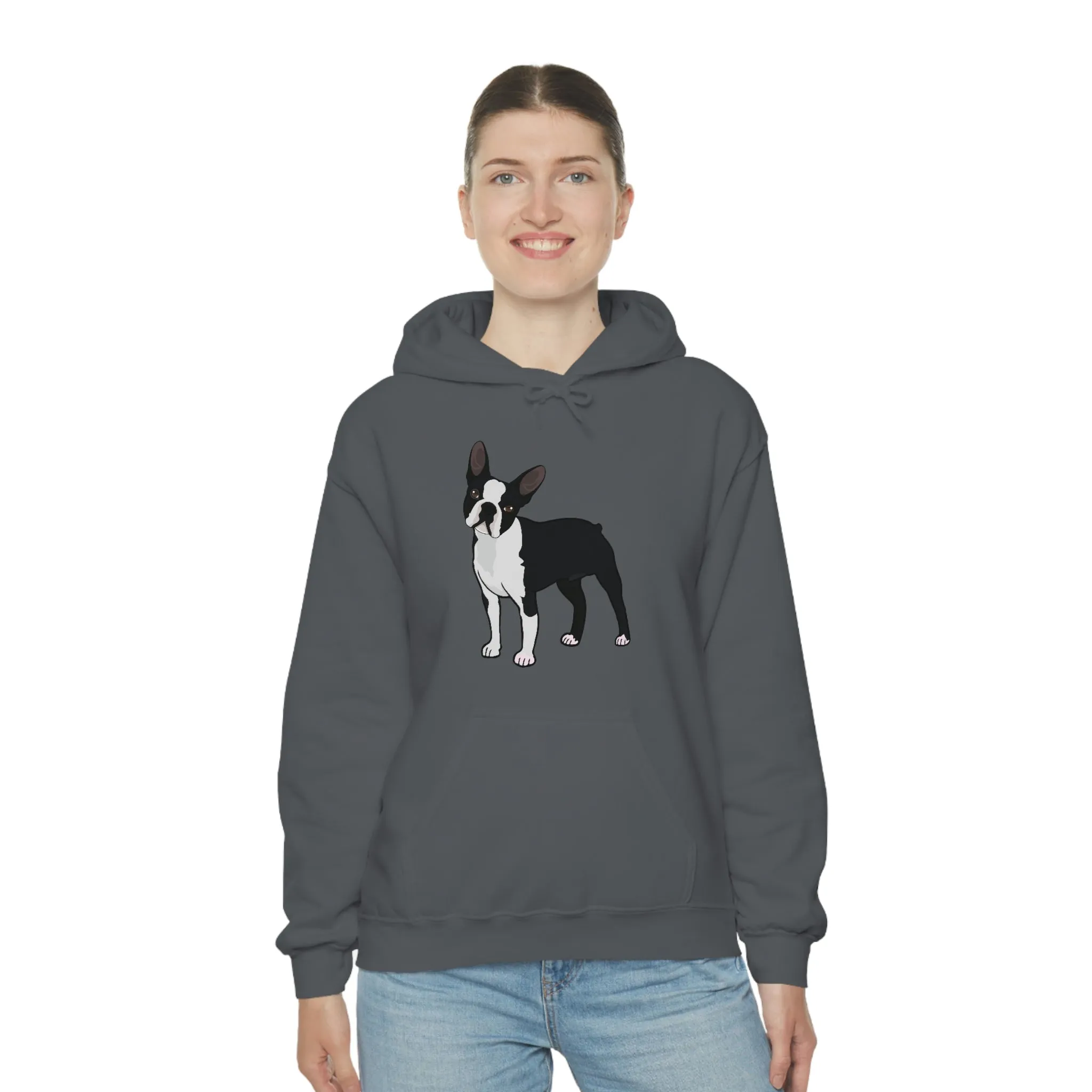 Boston Terrier Unisex Heavy Blend™ Hooded Sweatshirt, S - 5XL, 12 Colors, Cotton/Polyester, FREE Shipping, Made in USA!!