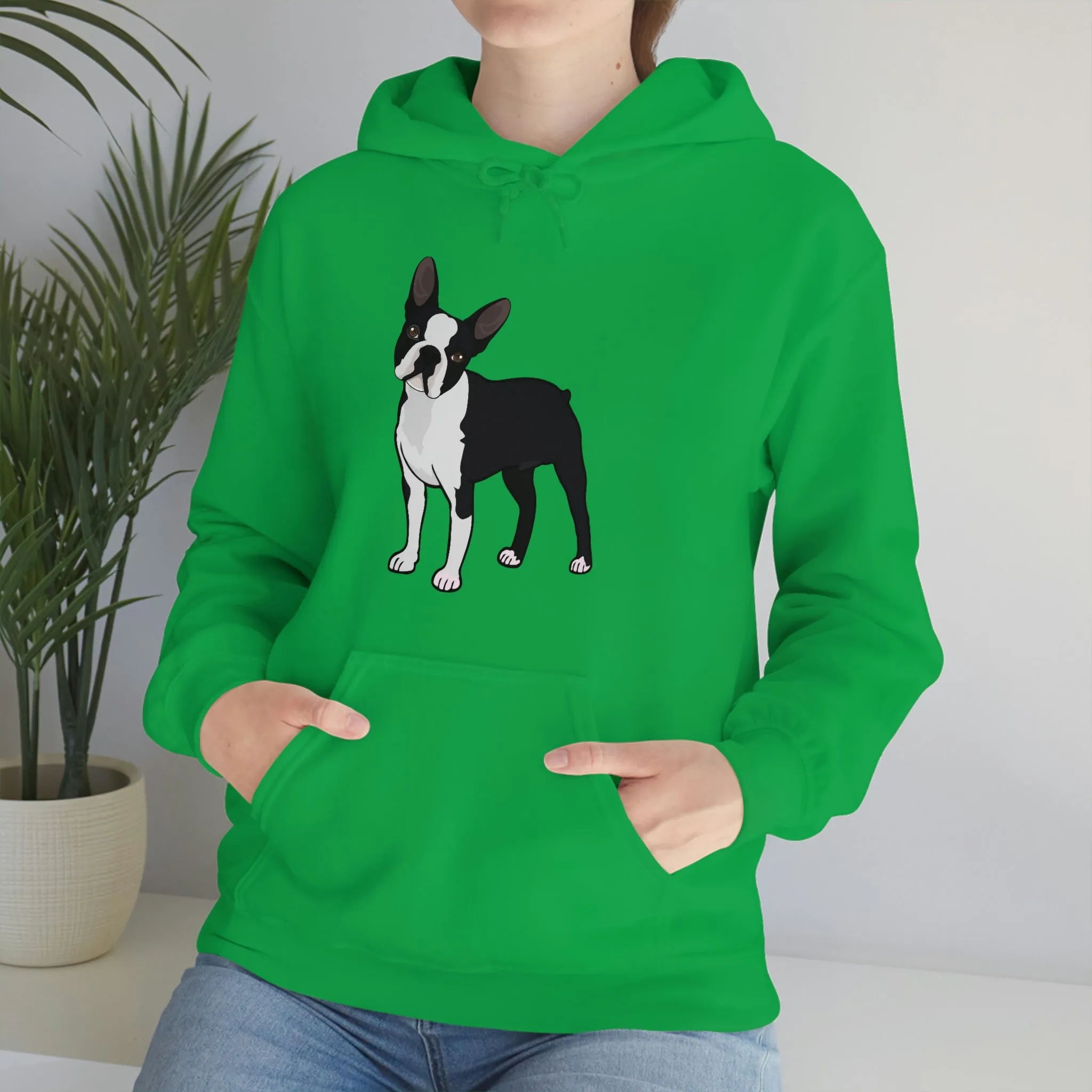 Boston Terrier Unisex Heavy Blend™ Hooded Sweatshirt, S - 5XL, 12 Colors, Cotton/Polyester, FREE Shipping, Made in USA!!