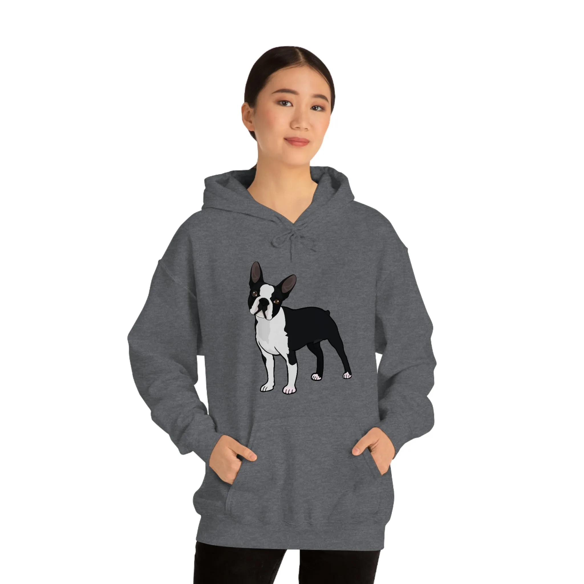 Boston Terrier Unisex Heavy Blend™ Hooded Sweatshirt, S - 5XL, 12 Colors, Cotton/Polyester, FREE Shipping, Made in USA!!