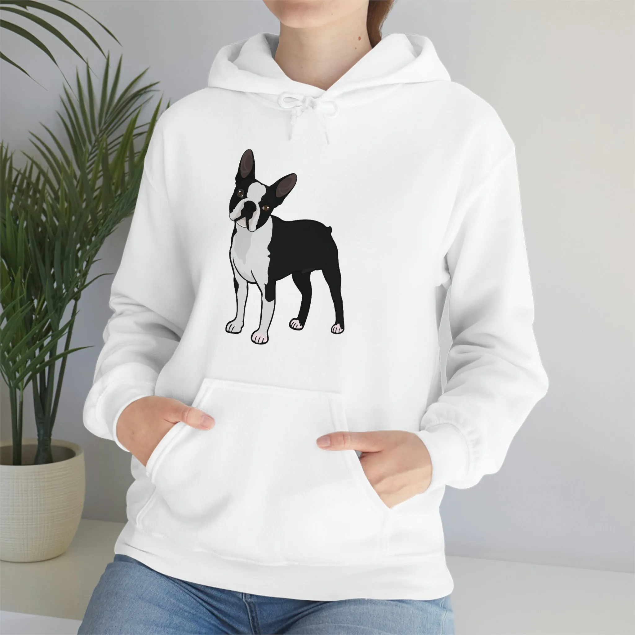 Boston Terrier Unisex Heavy Blend™ Hooded Sweatshirt, S - 5XL, 12 Colors, Cotton/Polyester, FREE Shipping, Made in USA!!