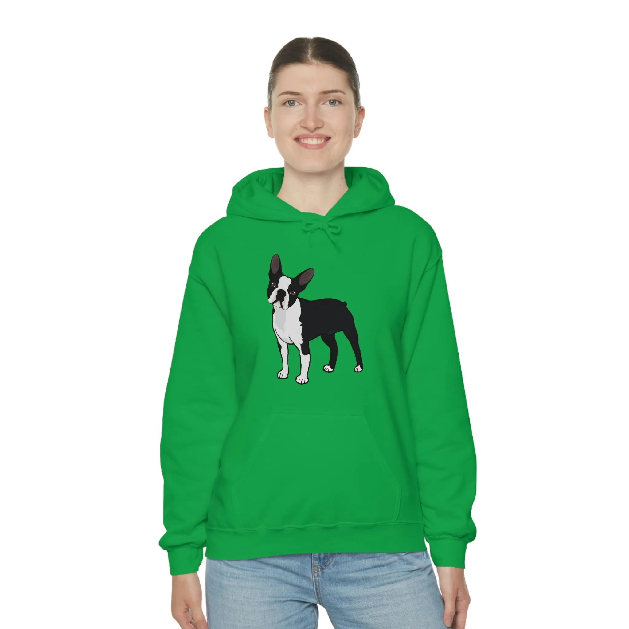Boston Terrier Unisex Heavy Blend™ Hooded Sweatshirt, S - 5XL, 12 Colors, Cotton/Polyester, FREE Shipping, Made in USA!!