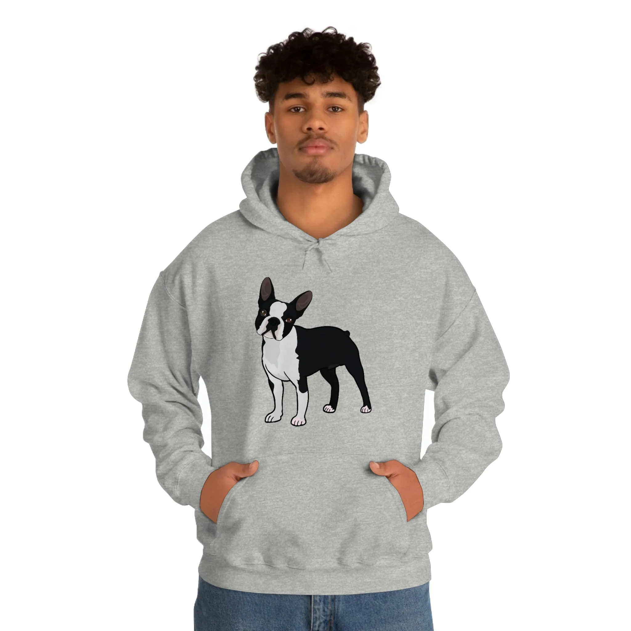 Boston Terrier Unisex Heavy Blend™ Hooded Sweatshirt, S - 5XL, 12 Colors, Cotton/Polyester, FREE Shipping, Made in USA!!