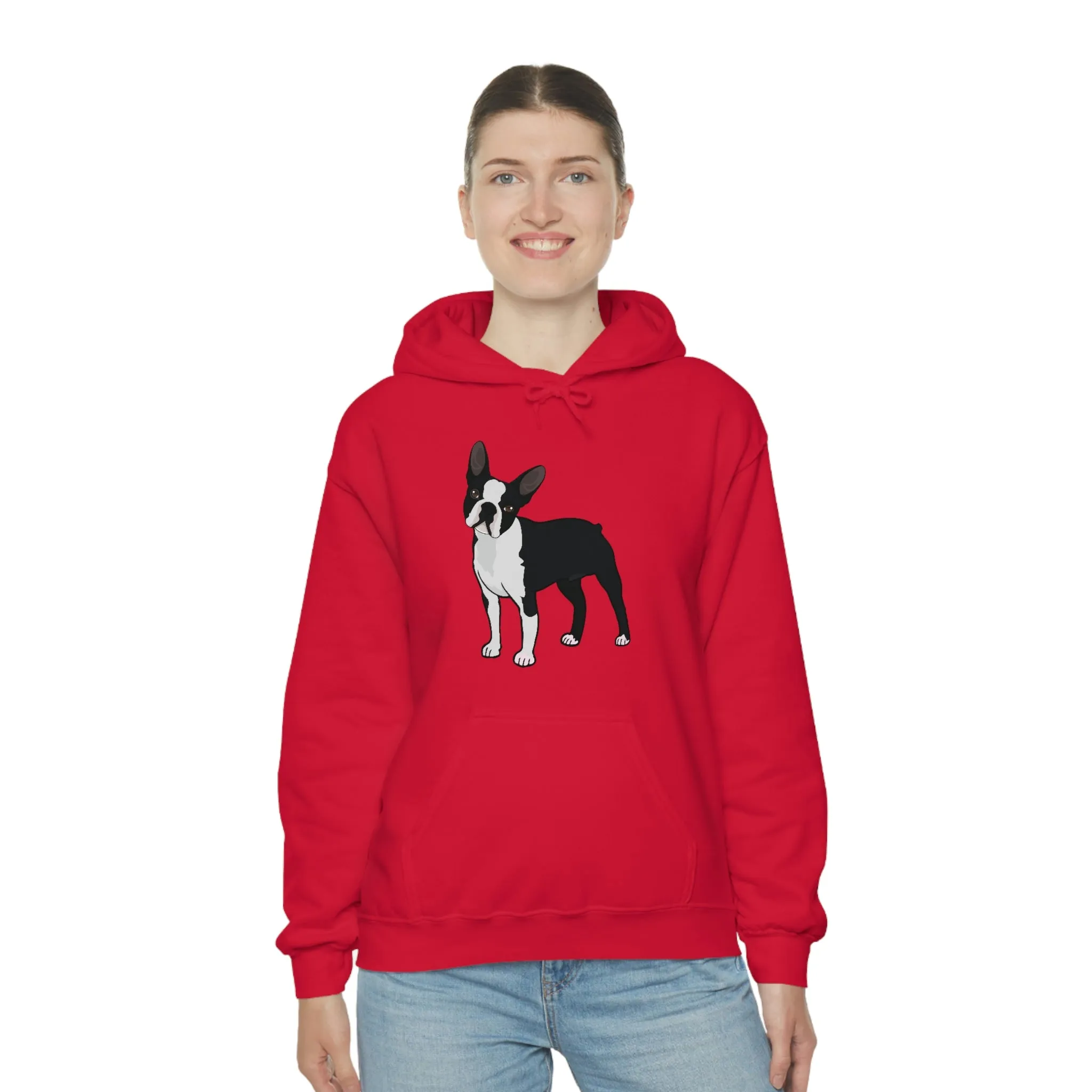Boston Terrier Unisex Heavy Blend™ Hooded Sweatshirt, S - 5XL, 12 Colors, Cotton/Polyester, FREE Shipping, Made in USA!!
