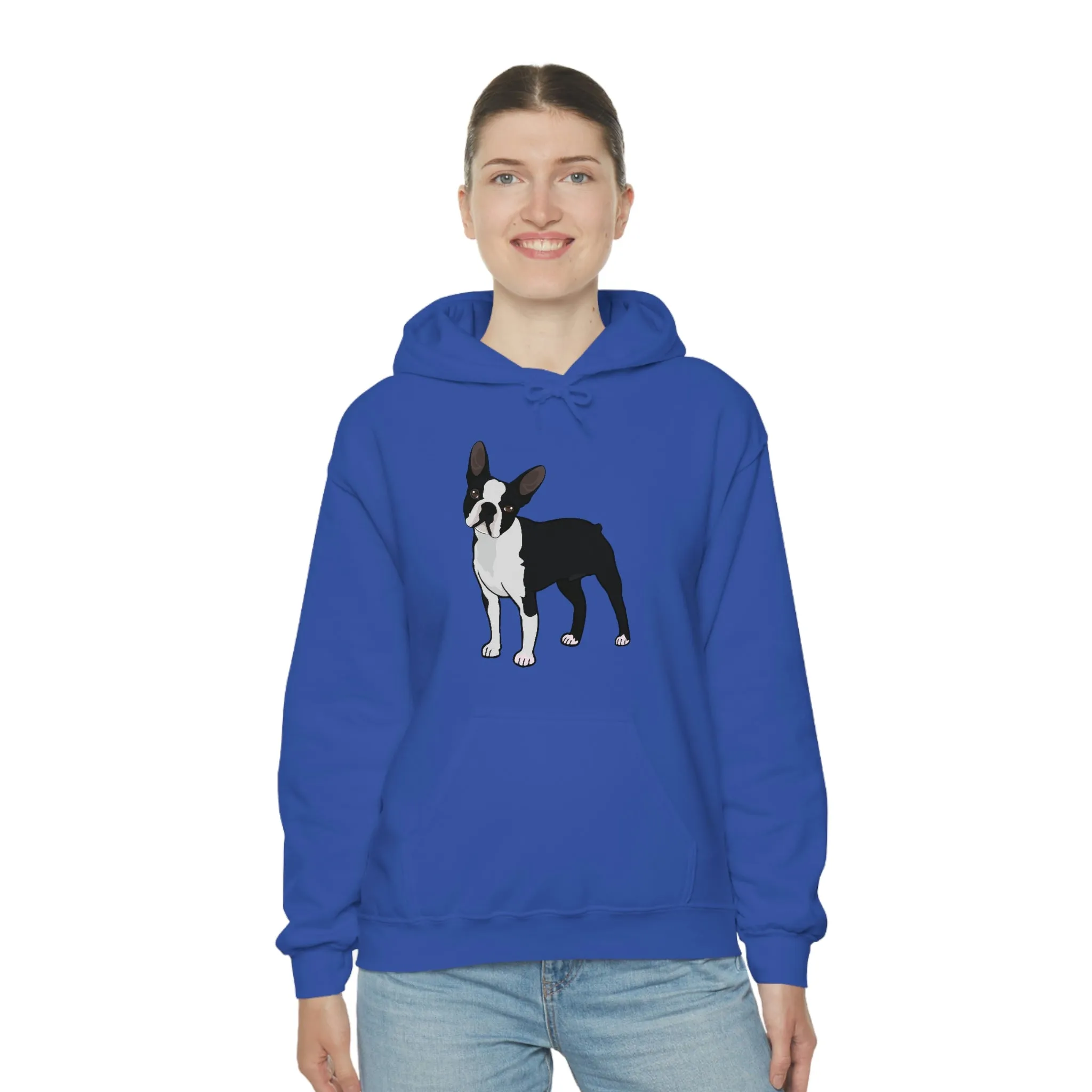 Boston Terrier Unisex Heavy Blend™ Hooded Sweatshirt, S - 5XL, 12 Colors, Cotton/Polyester, FREE Shipping, Made in USA!!