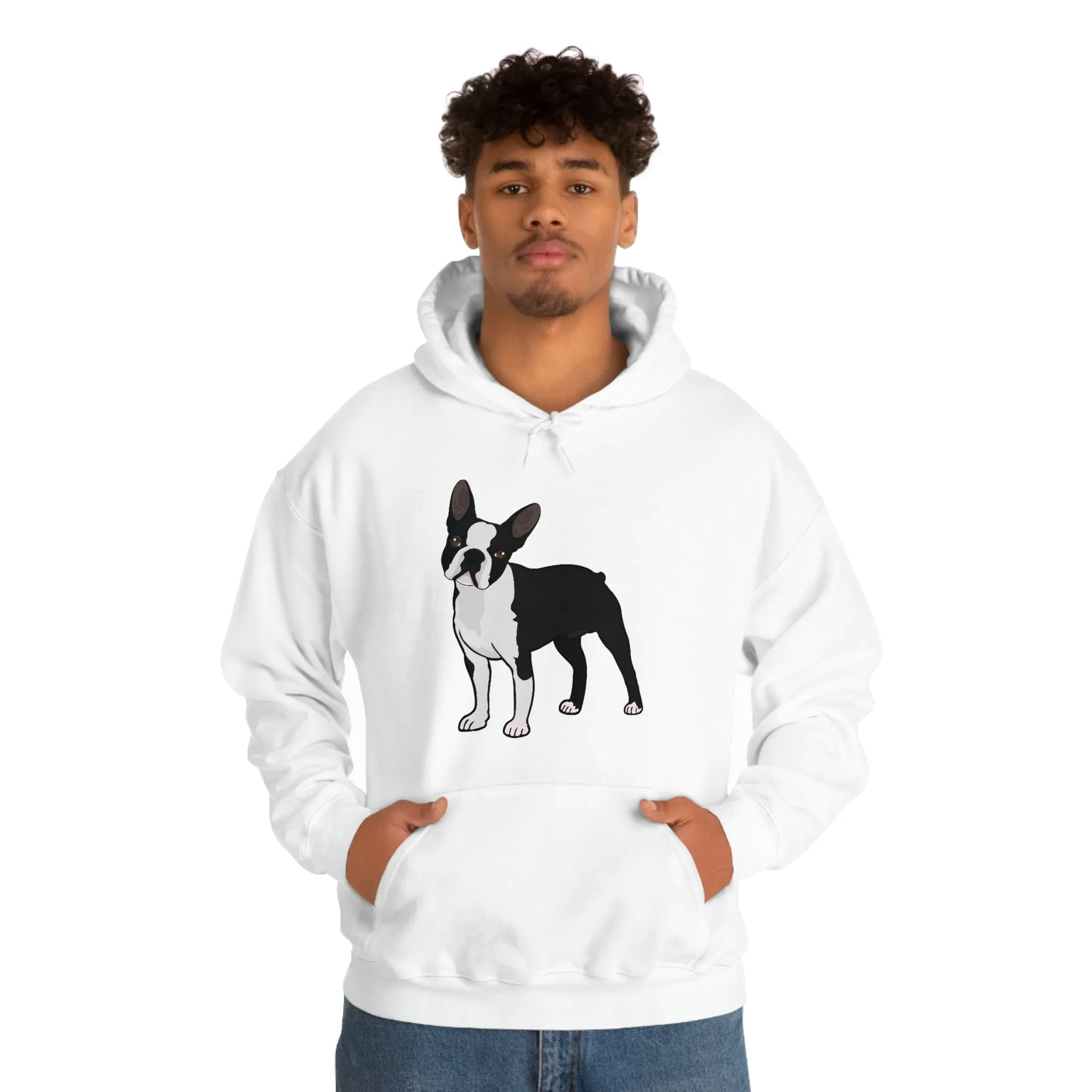 Boston Terrier Unisex Heavy Blend™ Hooded Sweatshirt, S - 5XL, 12 Colors, Cotton/Polyester, FREE Shipping, Made in USA!!
