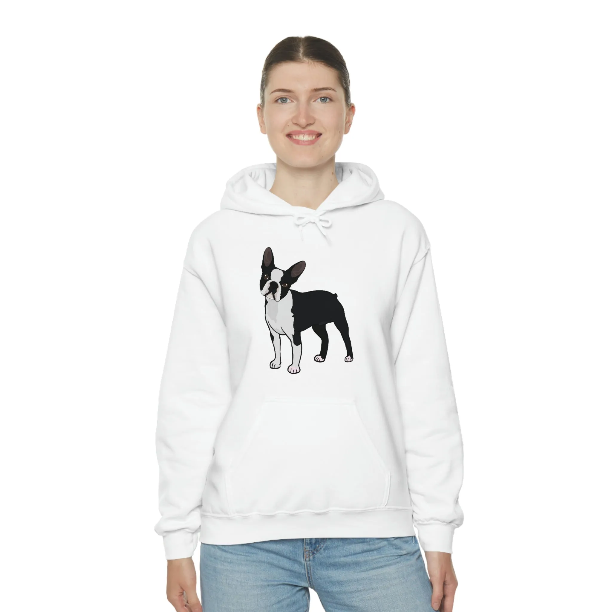 Boston Terrier Unisex Heavy Blend™ Hooded Sweatshirt, S - 5XL, 12 Colors, Cotton/Polyester, FREE Shipping, Made in USA!!