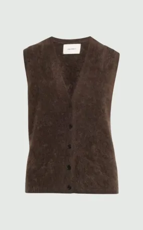 BRUSHED Astrid Vest - Graphit and Wood