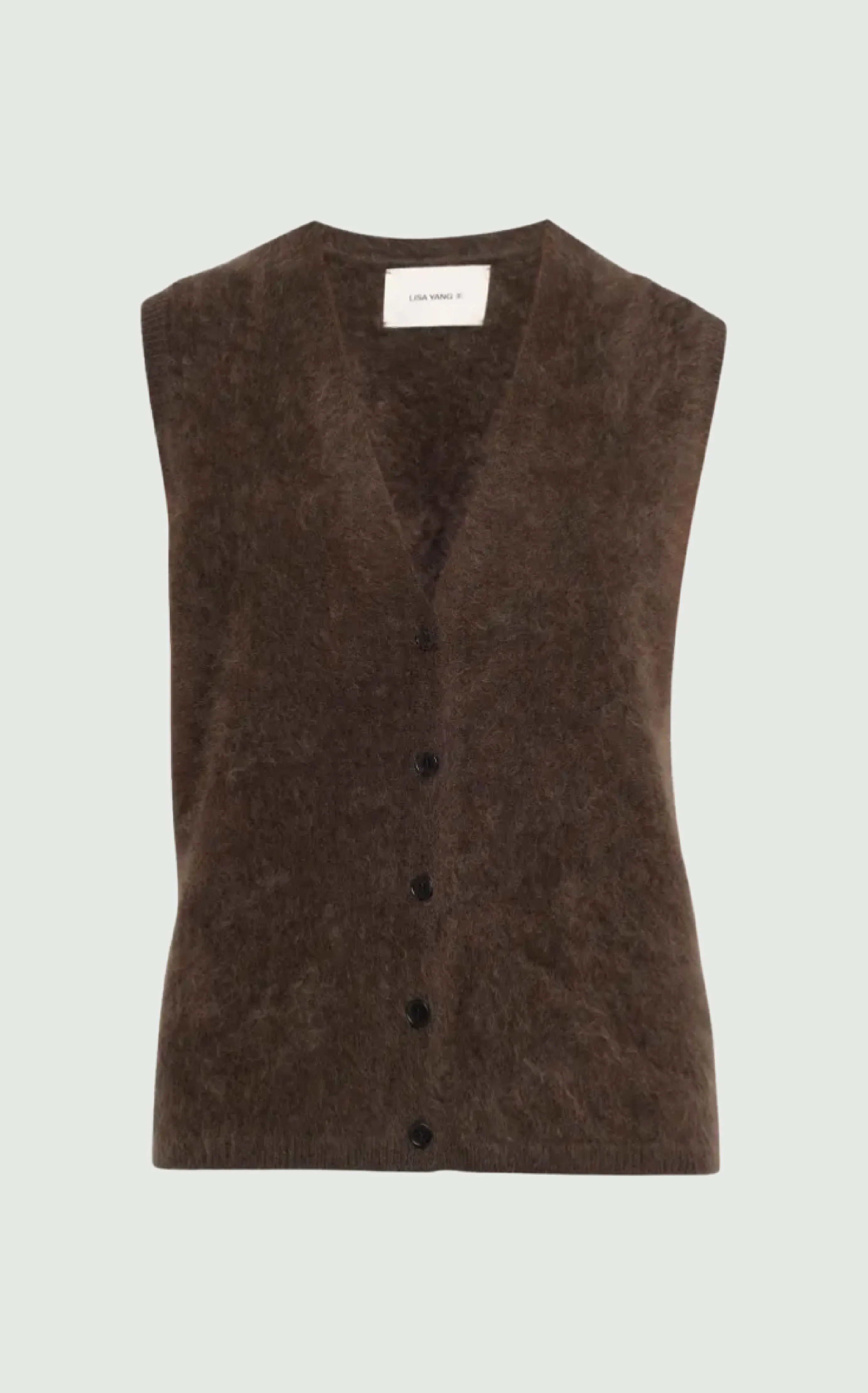 BRUSHED Astrid Vest - Graphit and Wood