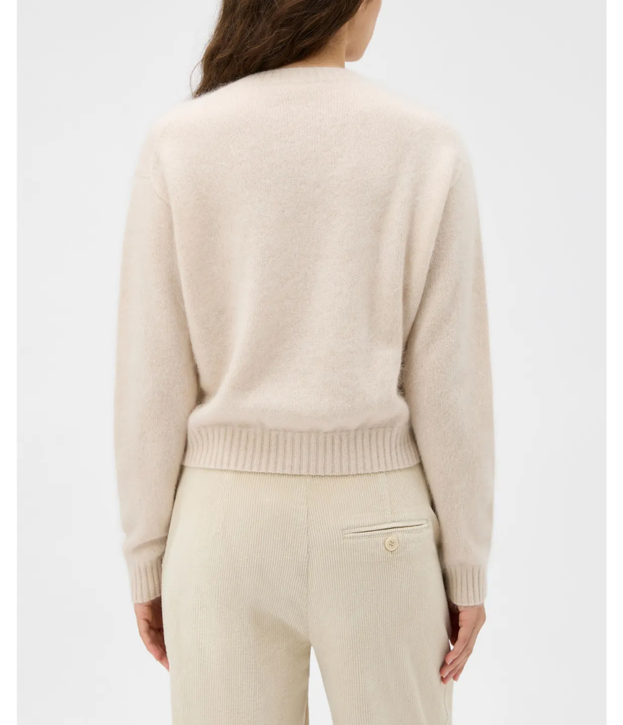 Cashmere Blend Cardigan in Pale Sherbet
