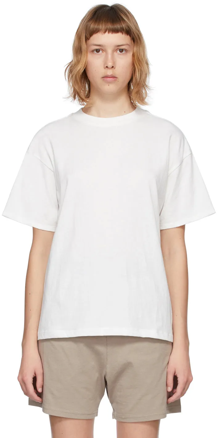 Essentials Three-Pack White Jersey T-Shirts