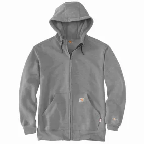 FR FORCE ORIGINAL FIT MIDWEIGHT ZIP-FRONT SWEATSHIRT - 020-Granite Heather | Carhartt 104982