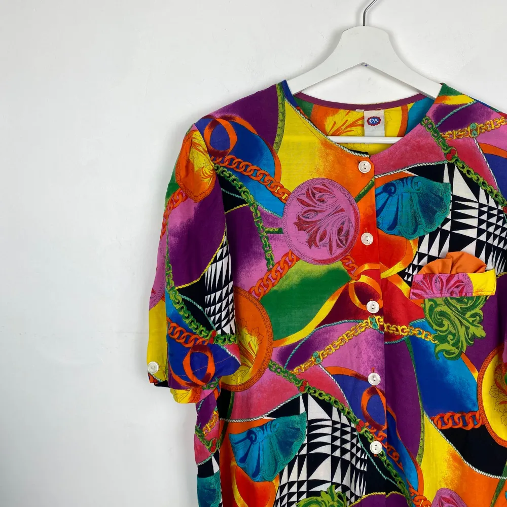 Multicoloured Printed Blouse - M/L