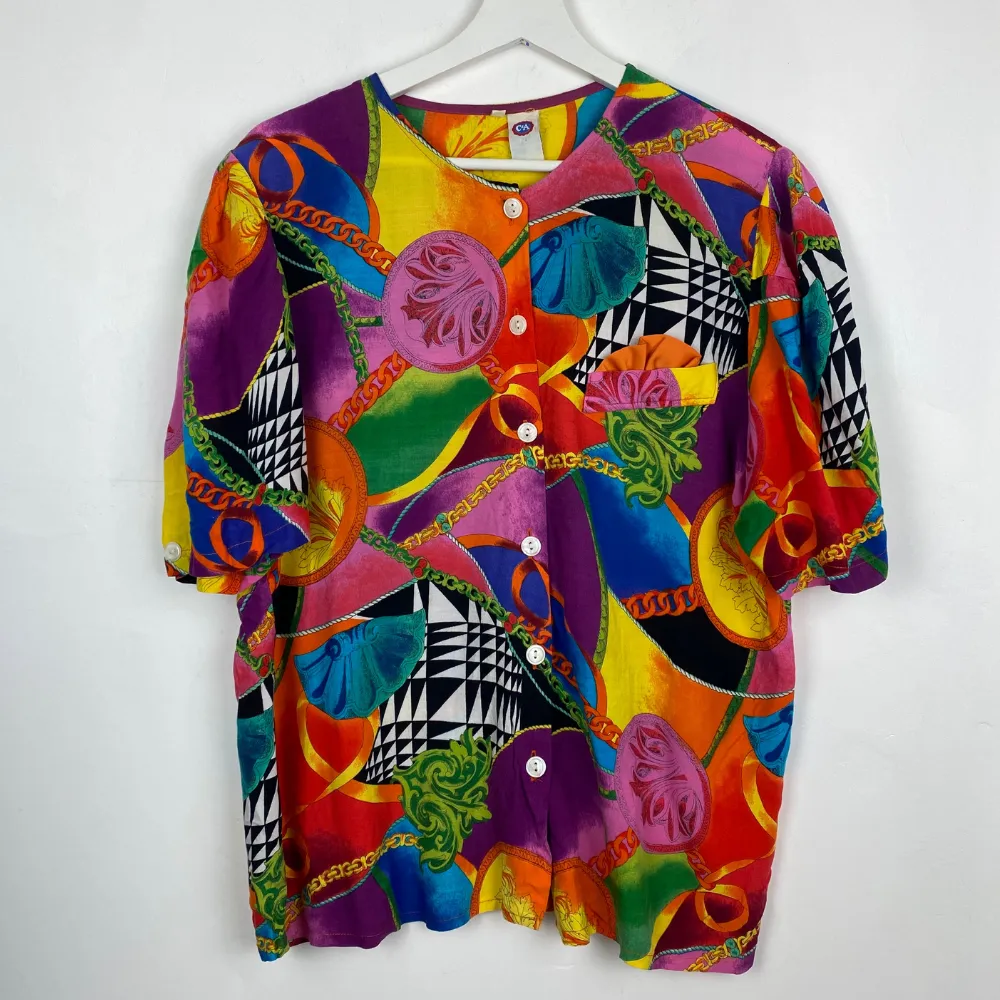 Multicoloured Printed Blouse - M/L