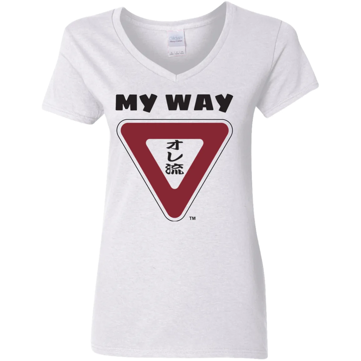My Way Ladies' 5.3 oz. V-Neck T-Shirt