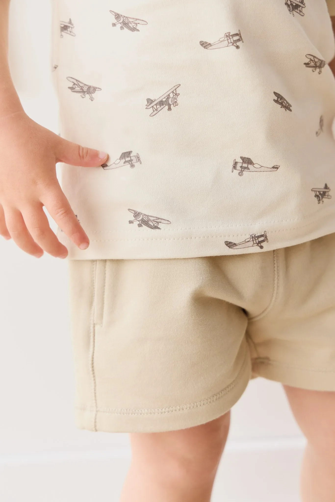 Organic Cotton Jalen Short - Biscuit