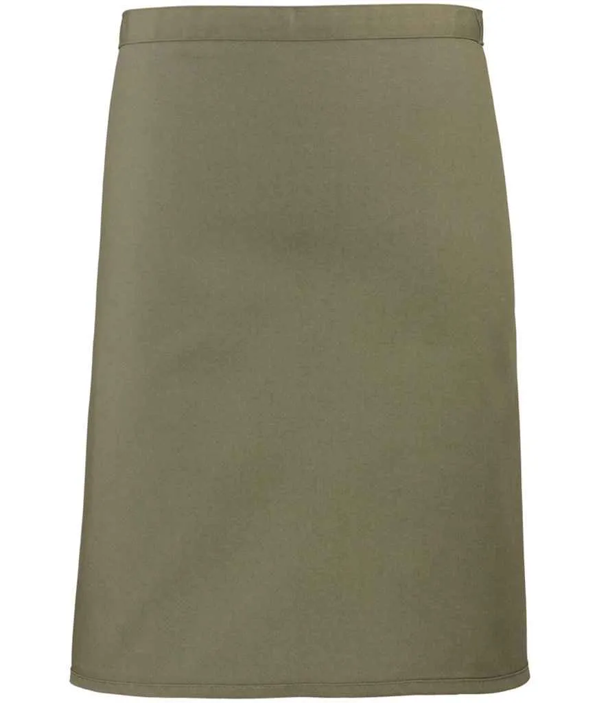 Premier 'Colours' Mid Length Apron | Olive Green