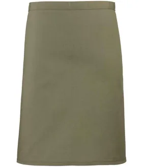 Premier 'Colours' Mid Length Apron | Olive Green