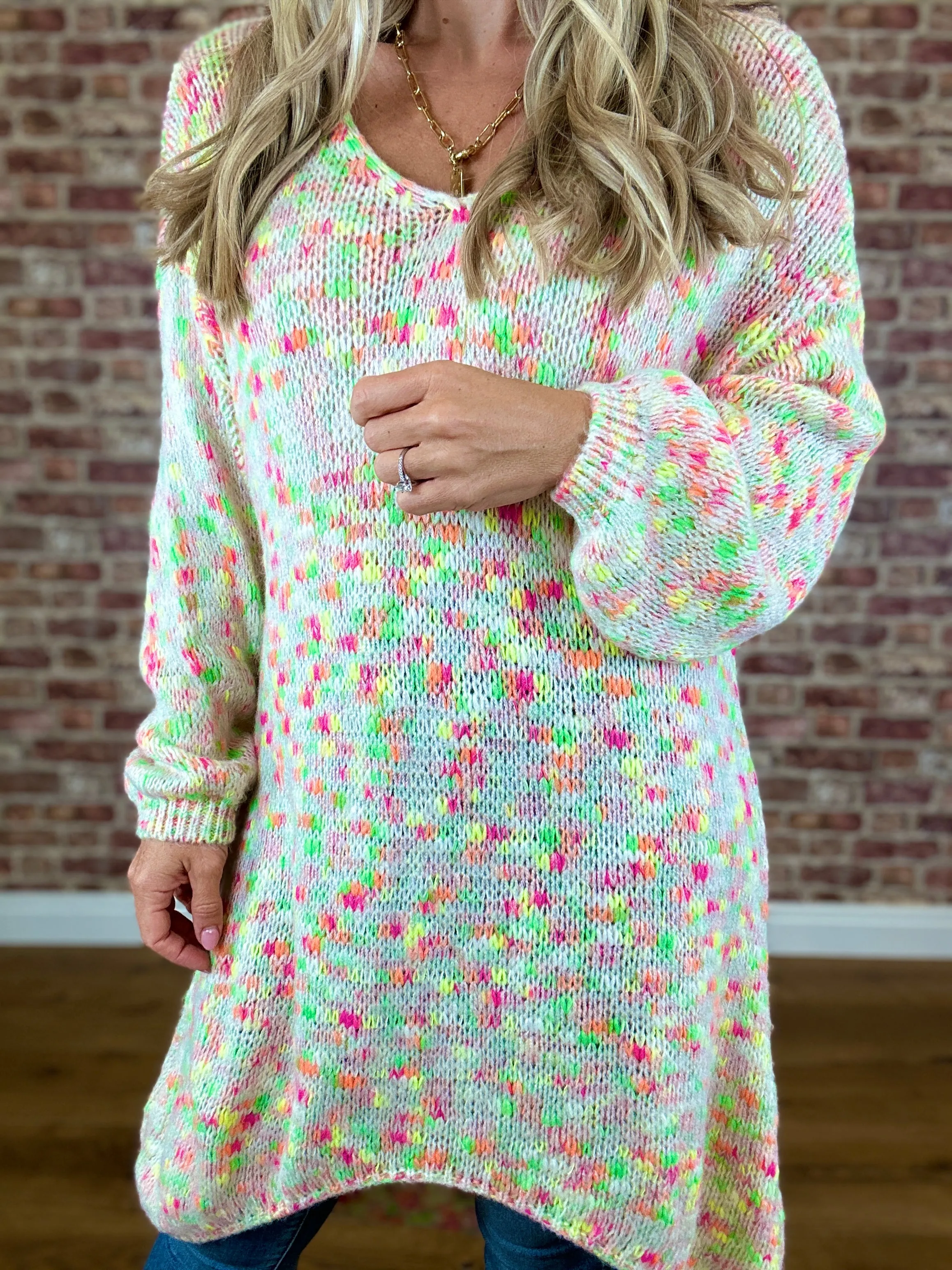 Rainbow Bright Wool Jumper
