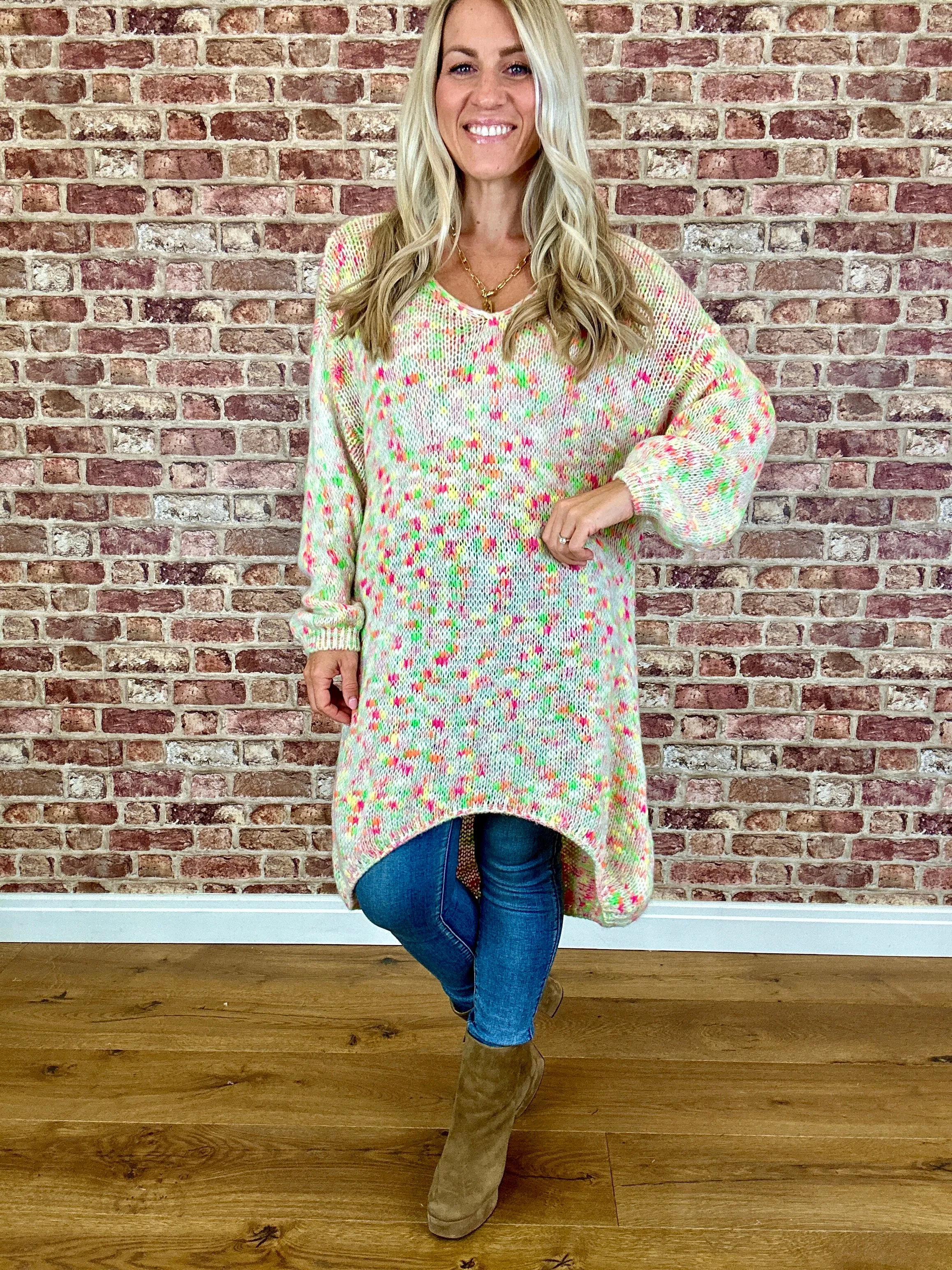 Rainbow Bright Wool Jumper