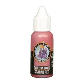 Scarab Red - Two Thin Coats