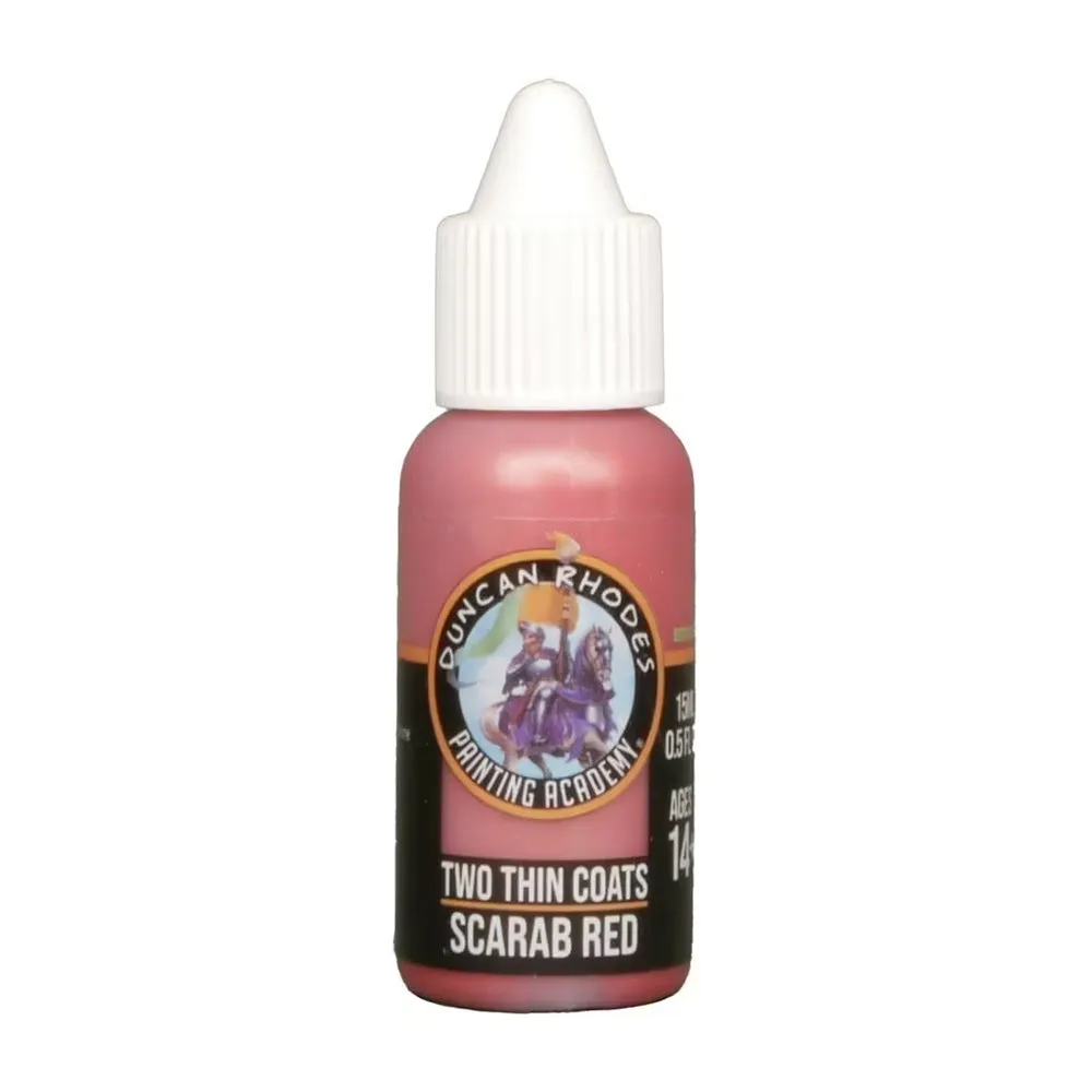 Scarab Red - Two Thin Coats