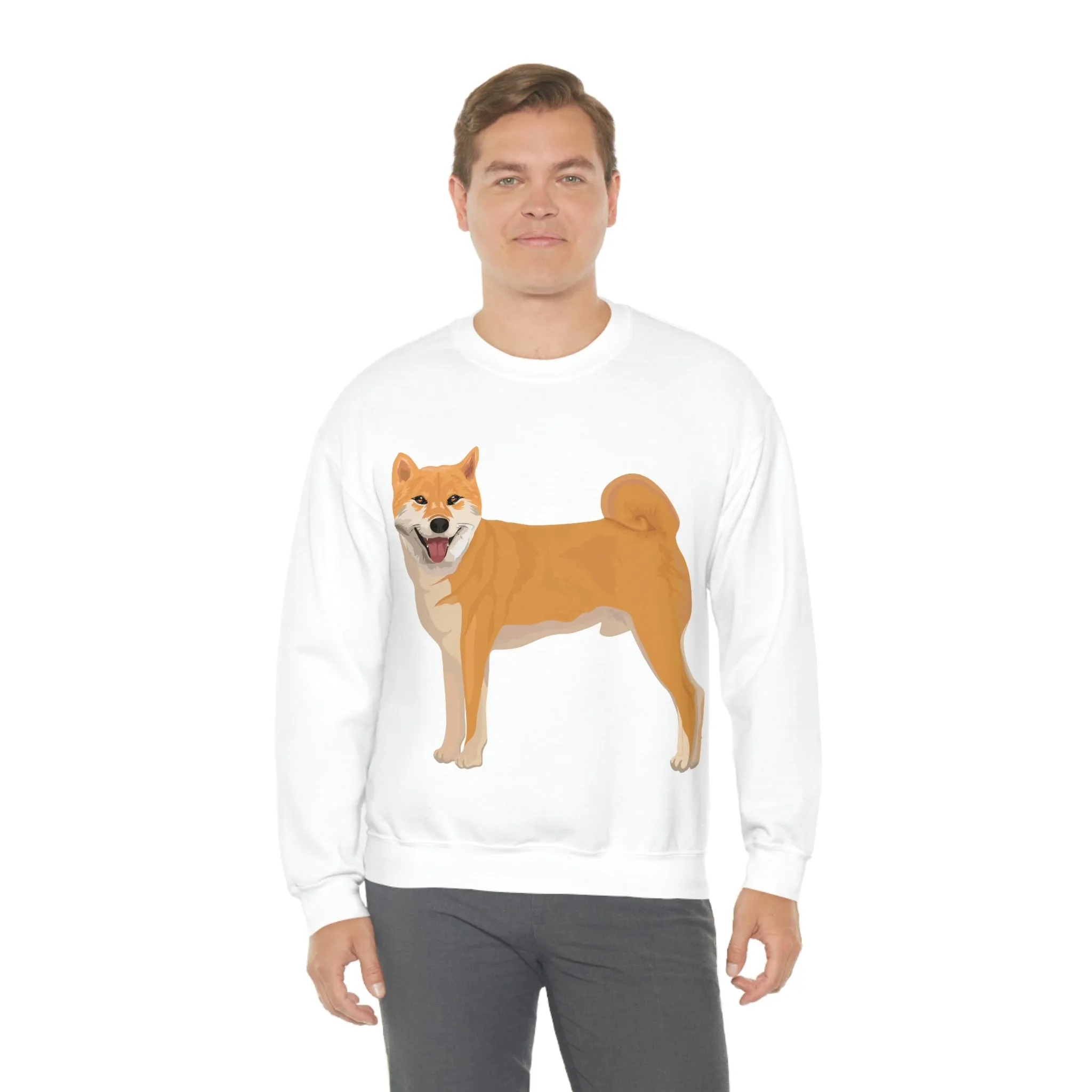 Shiba Inu Unisex Heavy Blend™ Crewneck Sweatshirt, S - 3XL, 6 Colors, Cotton/Polyester, Medium Heavy Fabric, FREE Shipping, Made in USA!!