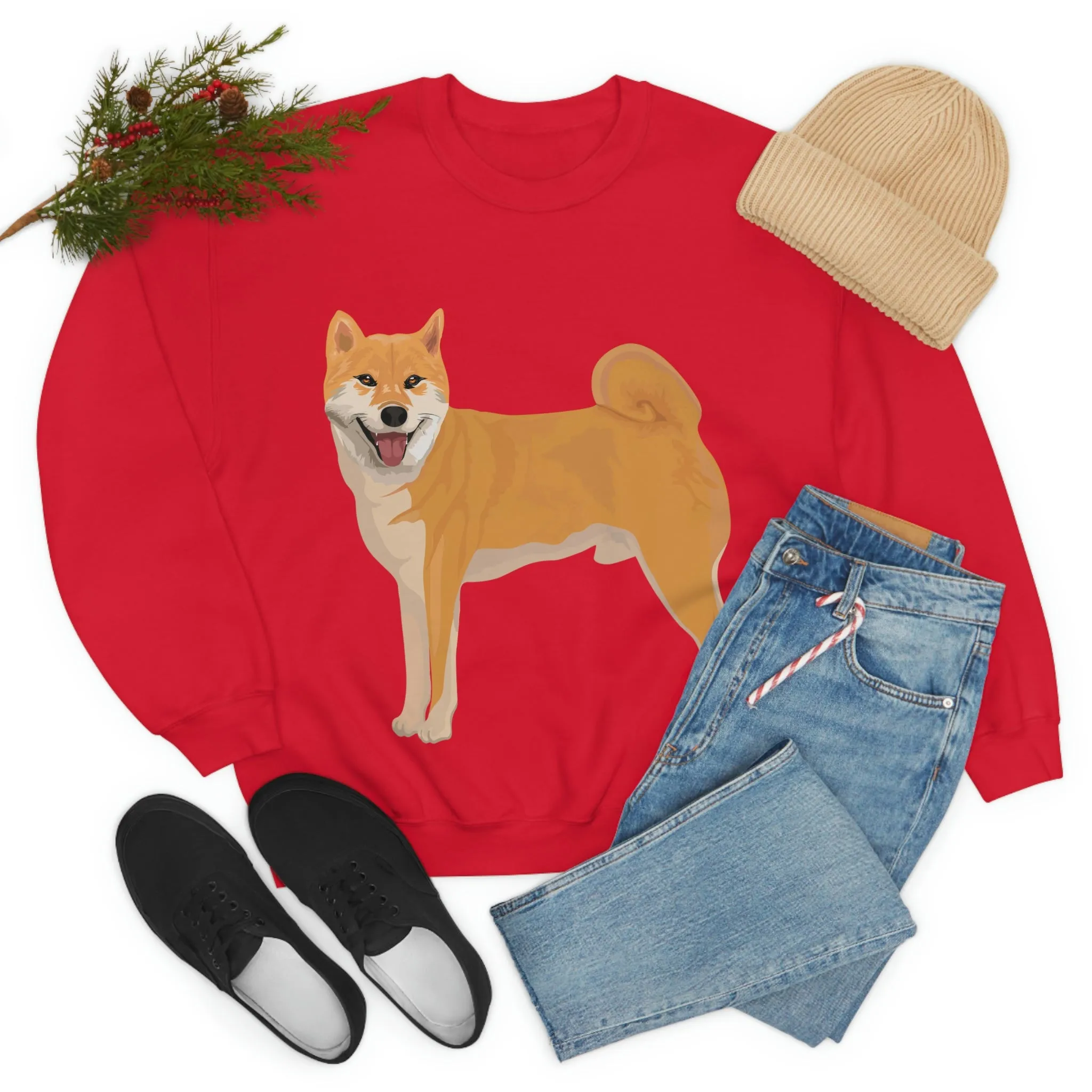 Shiba Inu Unisex Heavy Blend™ Crewneck Sweatshirt, S - 3XL, 6 Colors, Cotton/Polyester, Medium Heavy Fabric, FREE Shipping, Made in USA!!