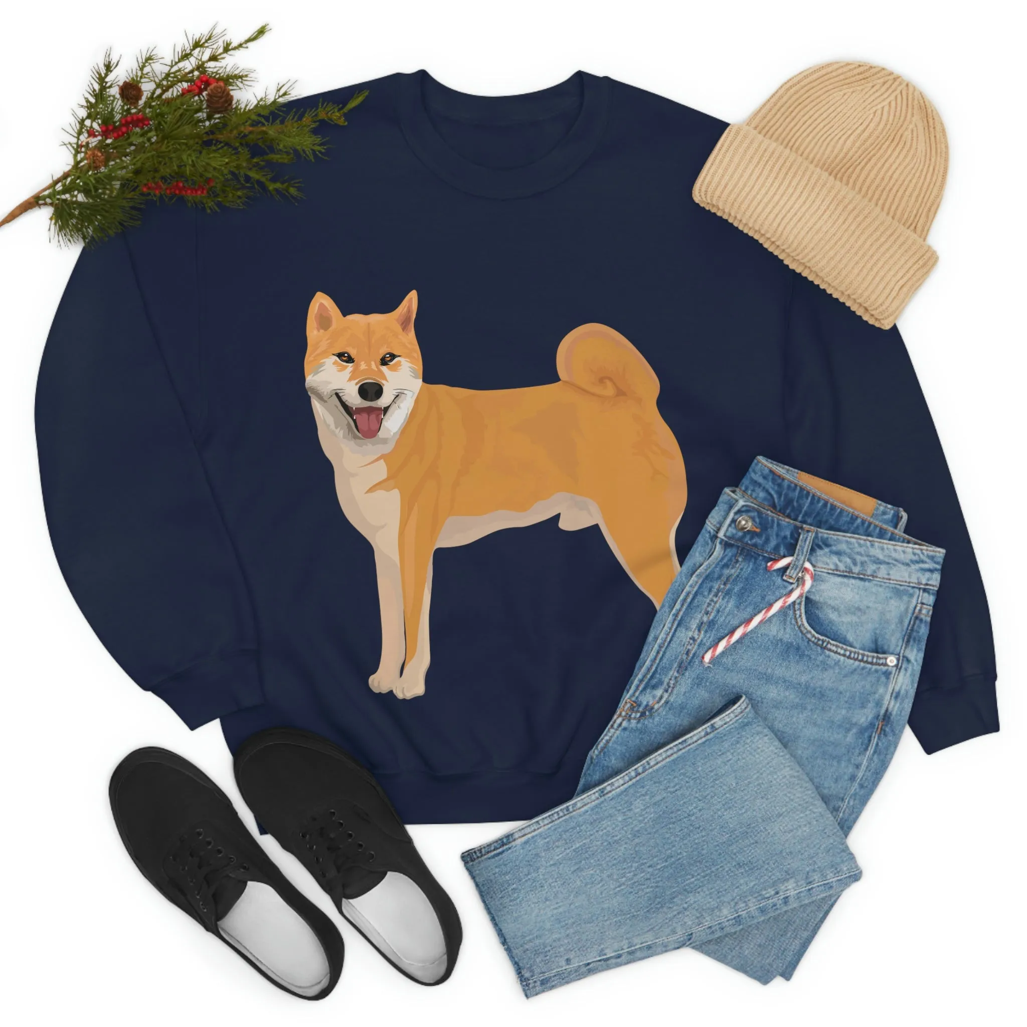 Shiba Inu Unisex Heavy Blend™ Crewneck Sweatshirt, S - 3XL, 6 Colors, Cotton/Polyester, Medium Heavy Fabric, FREE Shipping, Made in USA!!