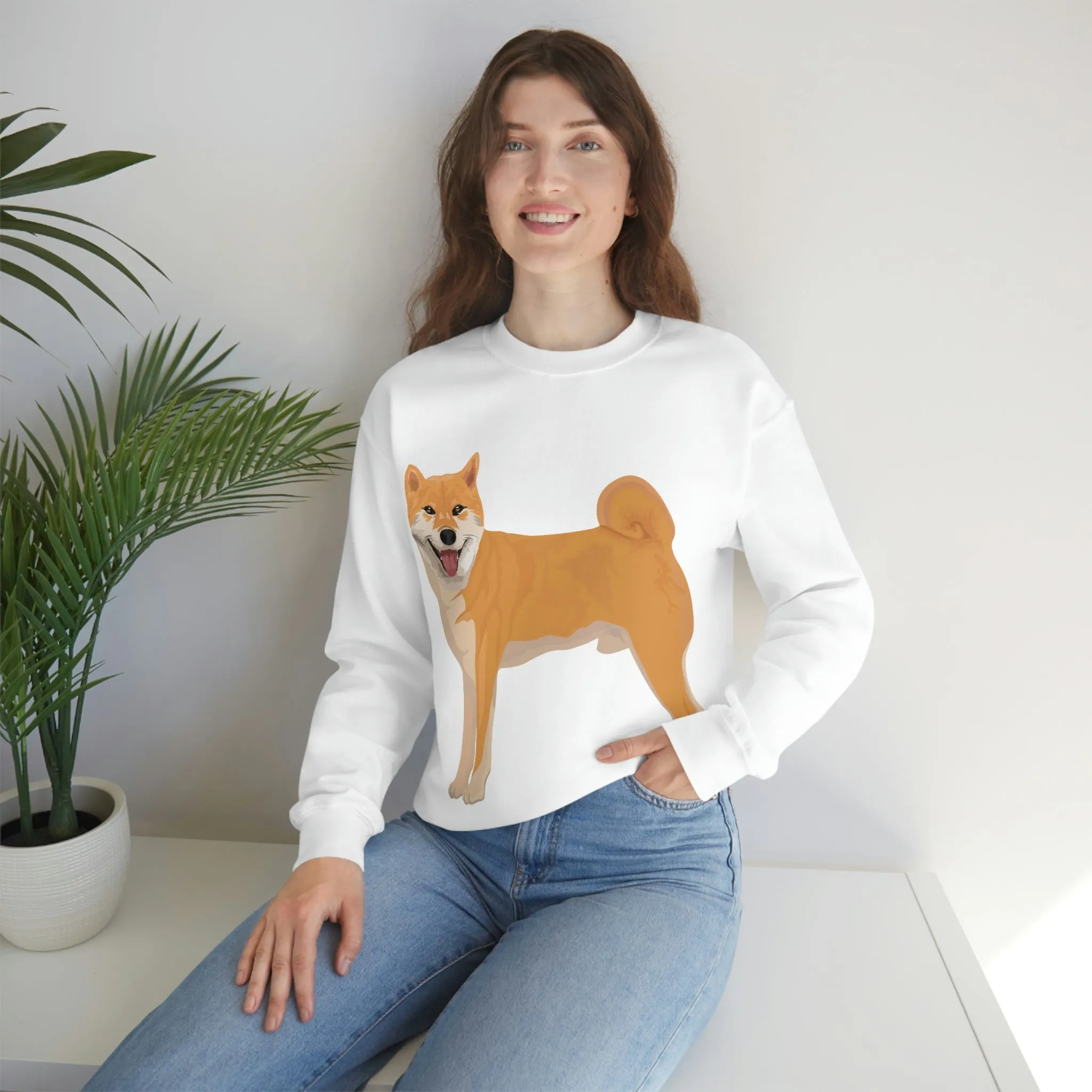 Shiba Inu Unisex Heavy Blend™ Crewneck Sweatshirt, S - 3XL, 6 Colors, Cotton/Polyester, Medium Heavy Fabric, FREE Shipping, Made in USA!!