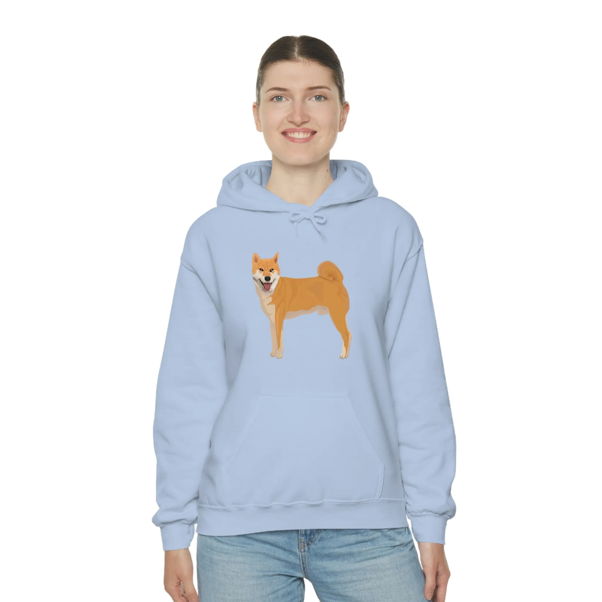 Shiba Inu Unisex Heavy Blend™ Hooded Sweatshirt, S -5XL, 12 Colors, Cotton/Polyester, Medium Heavy Fabric, FREE Shipping, Made in USA!!
