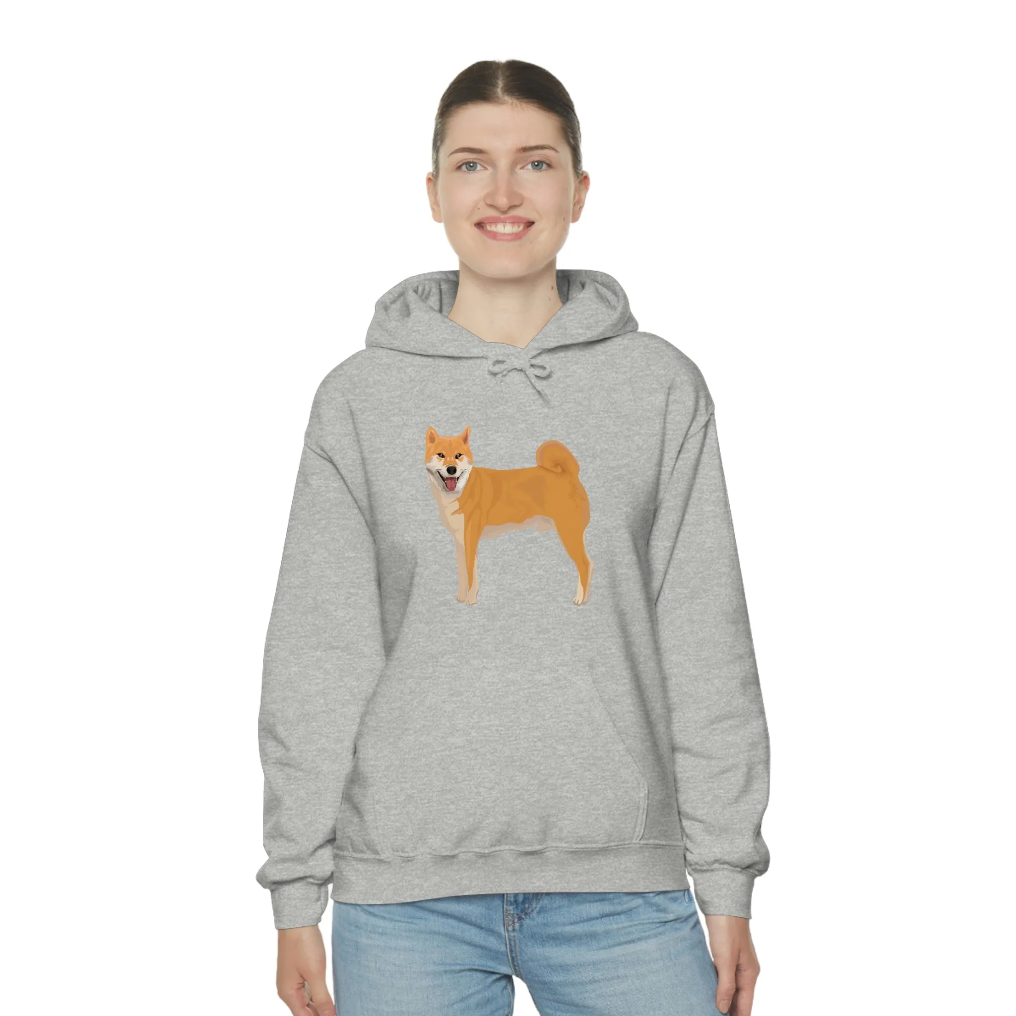 Shiba Inu Unisex Heavy Blend™ Hooded Sweatshirt, S -5XL, 12 Colors, Cotton/Polyester, Medium Heavy Fabric, FREE Shipping, Made in USA!!
