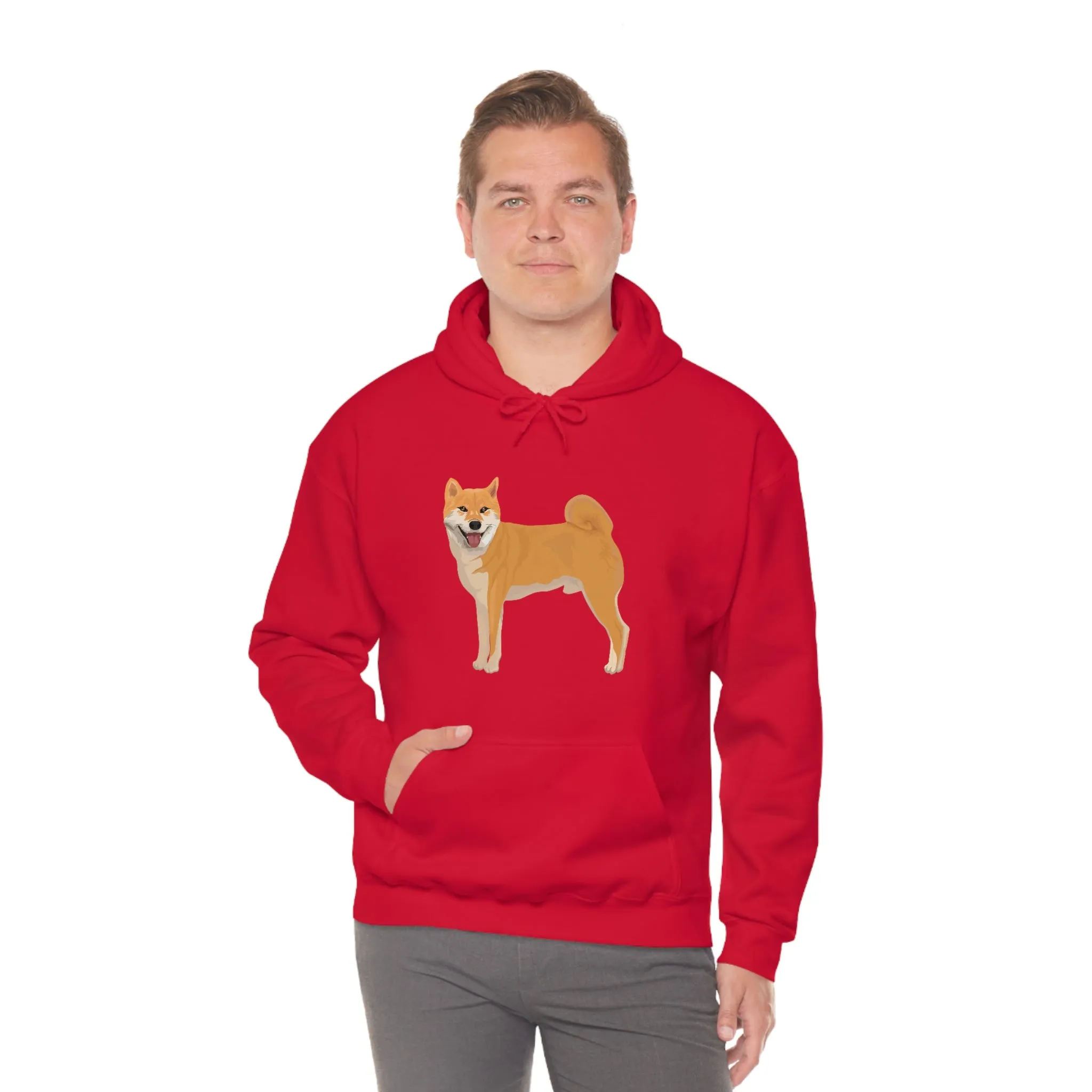 Shiba Inu Unisex Heavy Blend™ Hooded Sweatshirt, S -5XL, 12 Colors, Cotton/Polyester, Medium Heavy Fabric, FREE Shipping, Made in USA!!