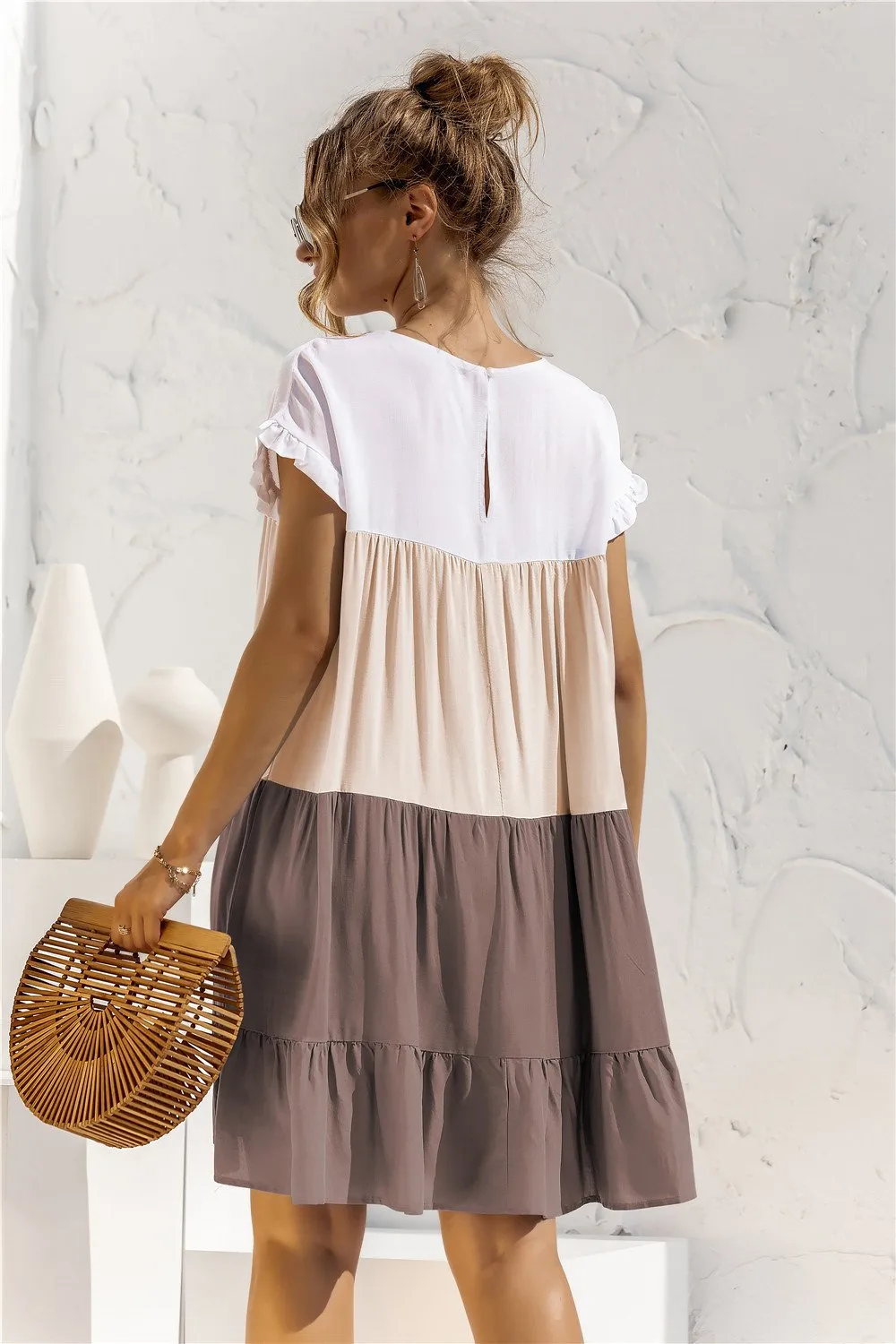 Summer Leisure Ruffled Daily Short Dresses
