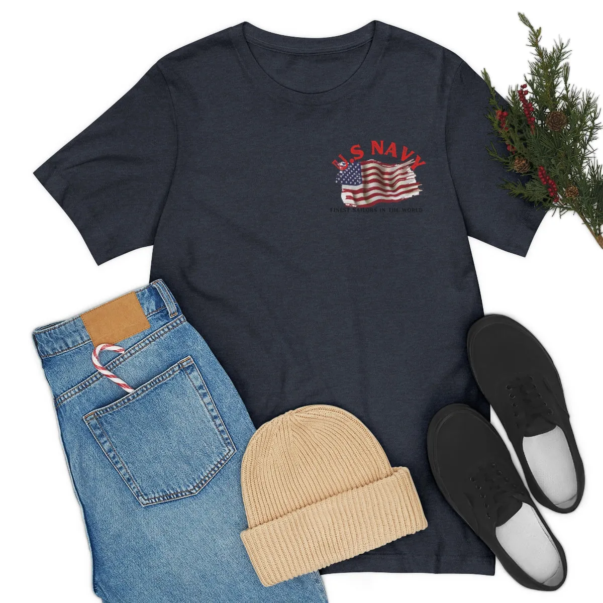 T-Shirt Classic Jersey Short Sleeve ( US Navy ) Military Style