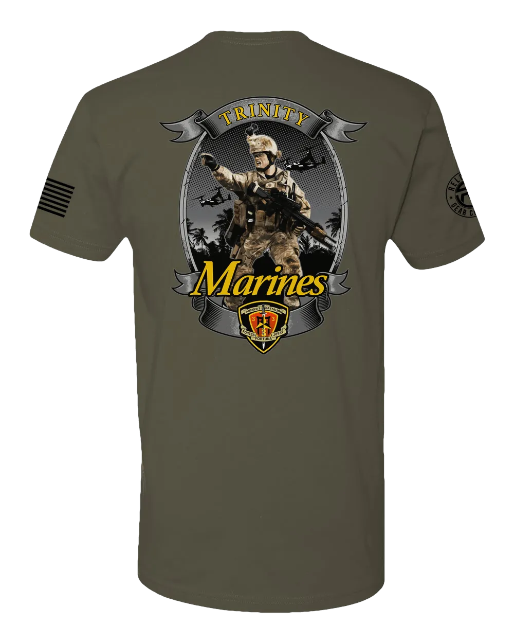 UTD T100 (Old Style): "Trinity" Classic Cotton T-shirt (USMC 3rd Bn, 3rd Marines)