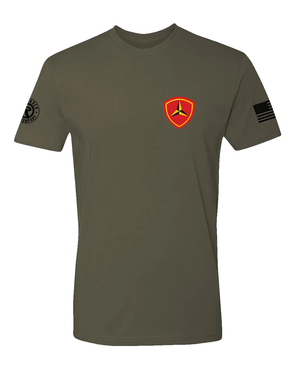 UTD T100 (Old Style): "Trinity" Classic Cotton T-shirt (USMC 3rd Bn, 3rd Marines)