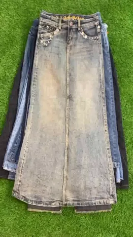 Y2K Indie Denim Long Skirts (DR-011)