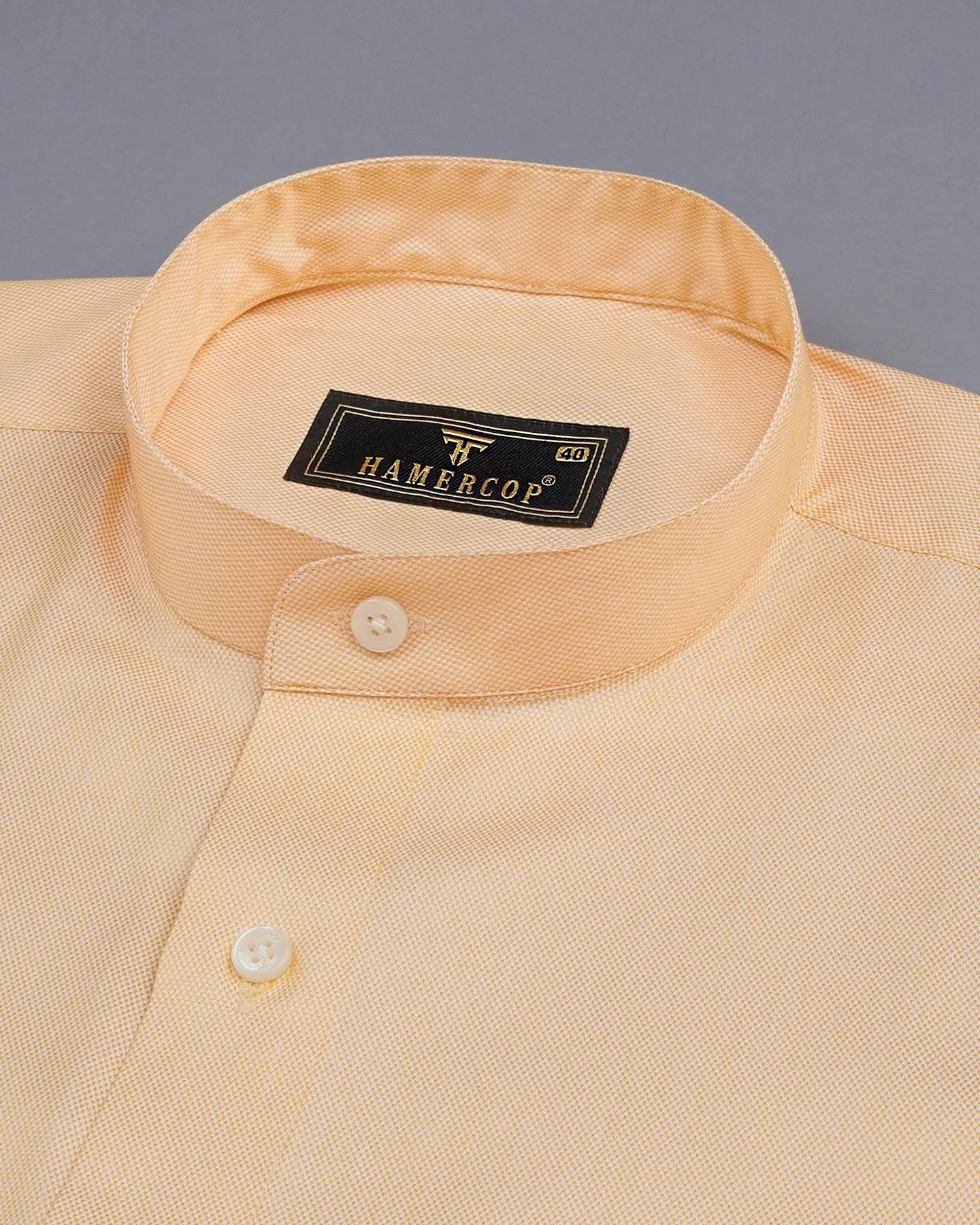 Zovic Yellow And White Micro Square Check Premium Shirt