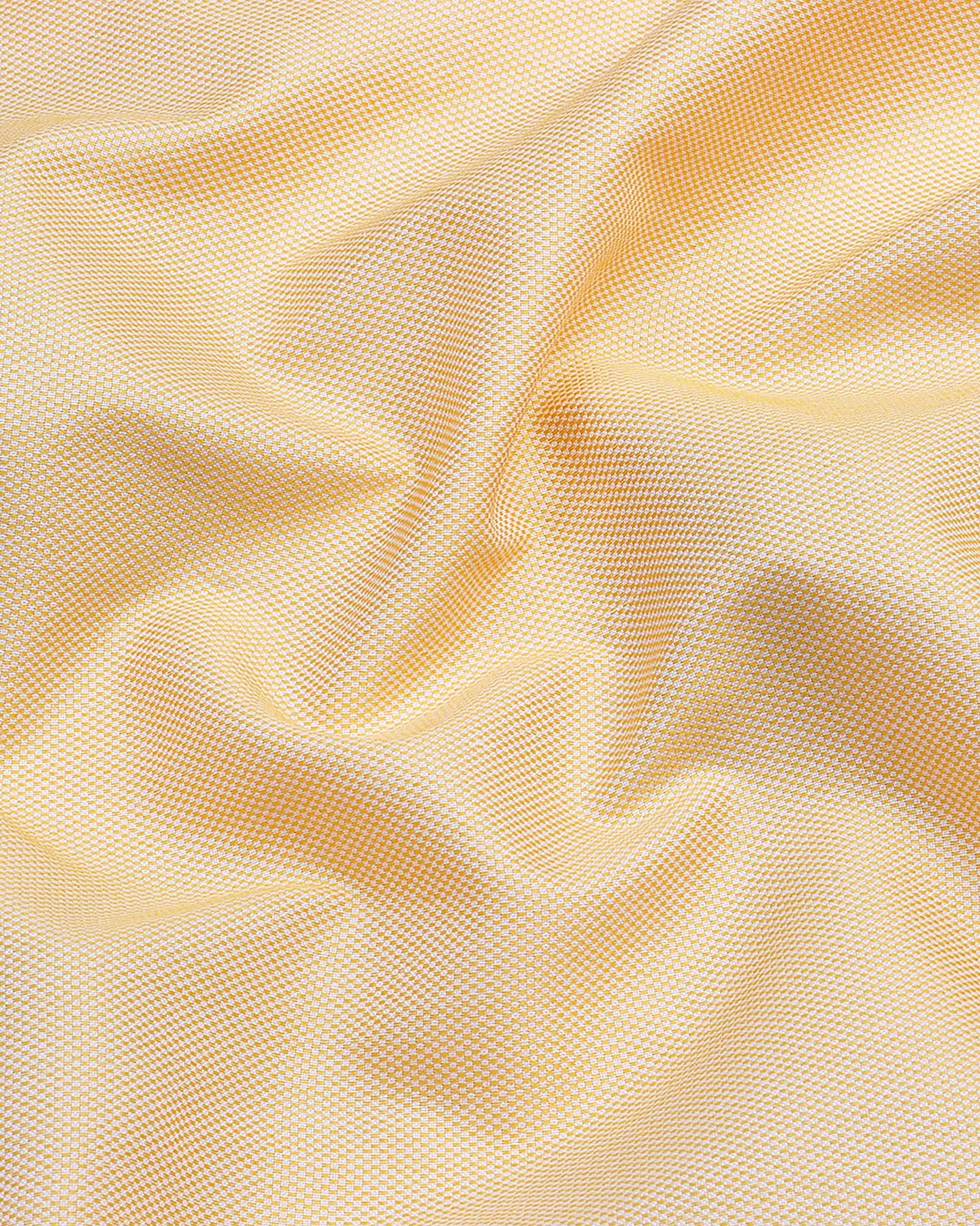 Zovic Yellow And White Micro Square Check Premium Shirt
